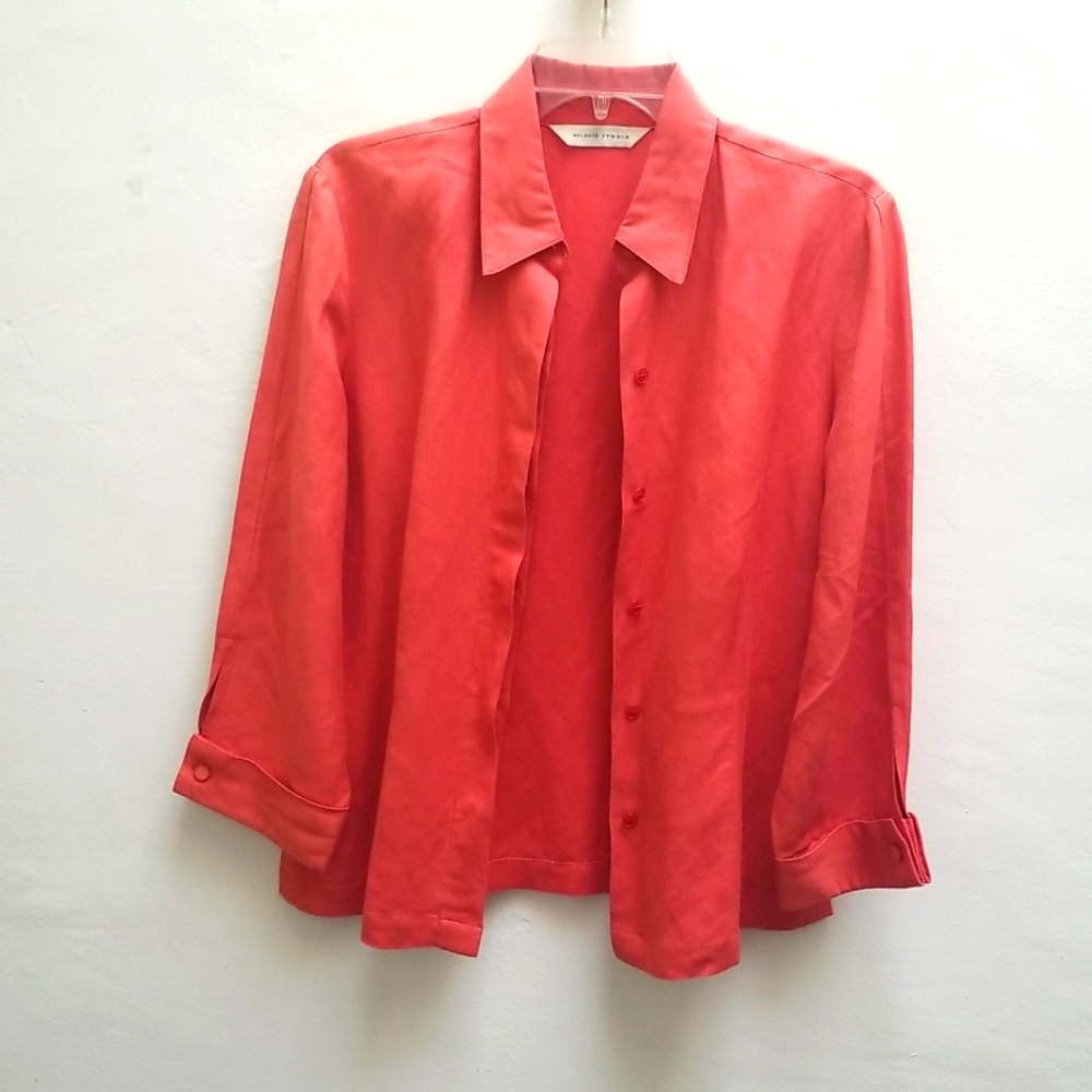 Women's linen/cotton blouse by Melrose Studio